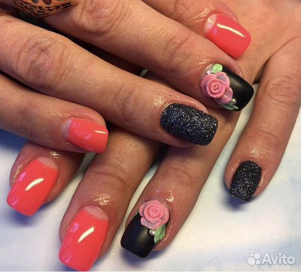 Покрытие гель лаком с укреплением ногтевой пластин