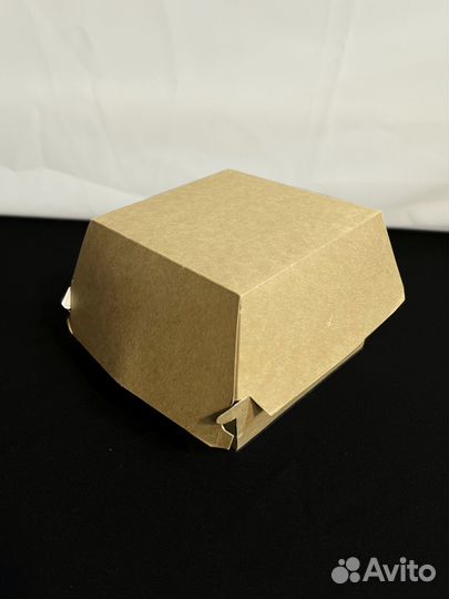 Коробка для гамбургера 94х94х70мм крафт (S)*250