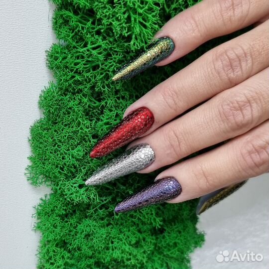 Маникюр. Наращивание ногтей. Выкладной френч