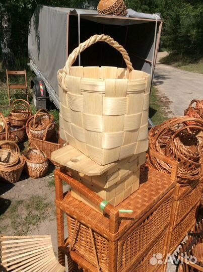 Корзина плетёная