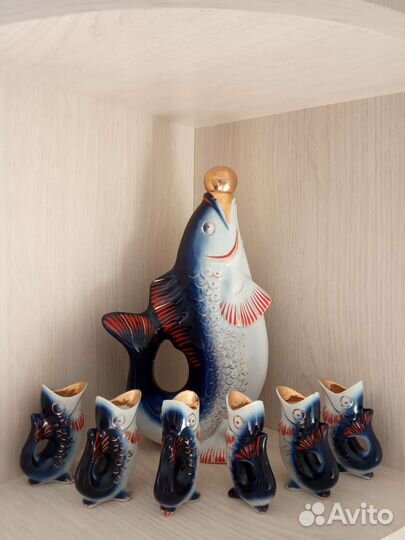 Фарфоровый набор Рыбки СССР