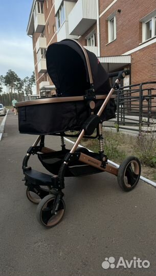 Коляска luxmom 3 в 1 бу