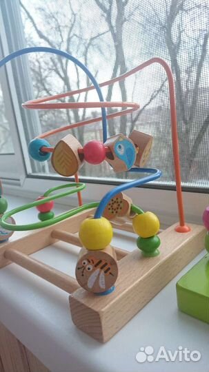 Лабиринт деревянные развивающие игрушки