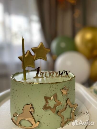 Топпер для торта на 1 годик