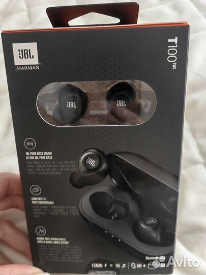 Беспроводные наушники jbl т100 правый