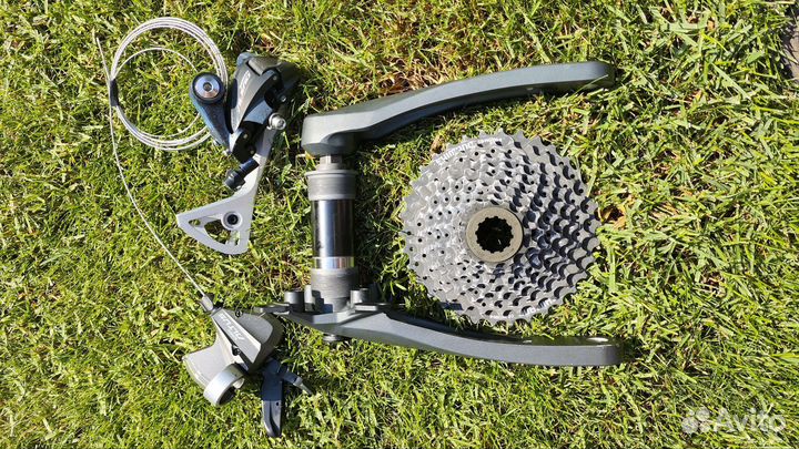 Шатуны shimano и система переключения на 9 ск