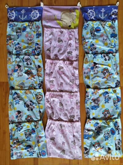 Кармашки на шкафчик в детский сад, органайзер