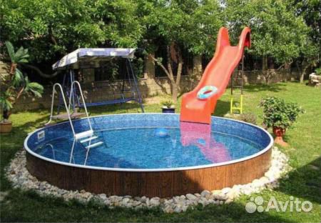 Морозоустойчивый каркасный бассейн 2,44х1,25м с-д