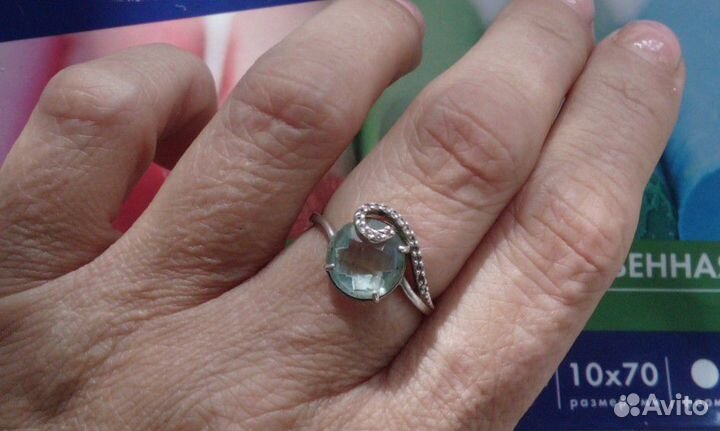 Серебряное кольцо женское 16'5