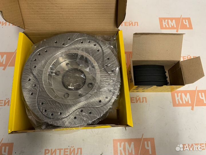 К-кт тормозные колодки + диски ASP K270201/270222S