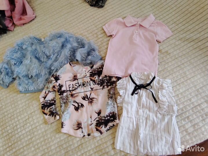Вещи пакетом на девочку 104 110