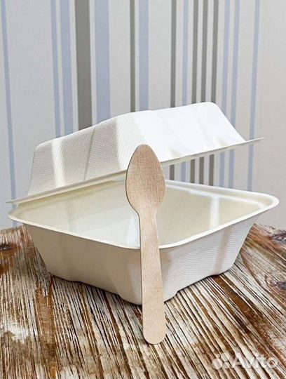 Бенто боксы набор 6 шт для торта с ложкой