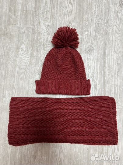 Шапка и шарф снуд Ostin