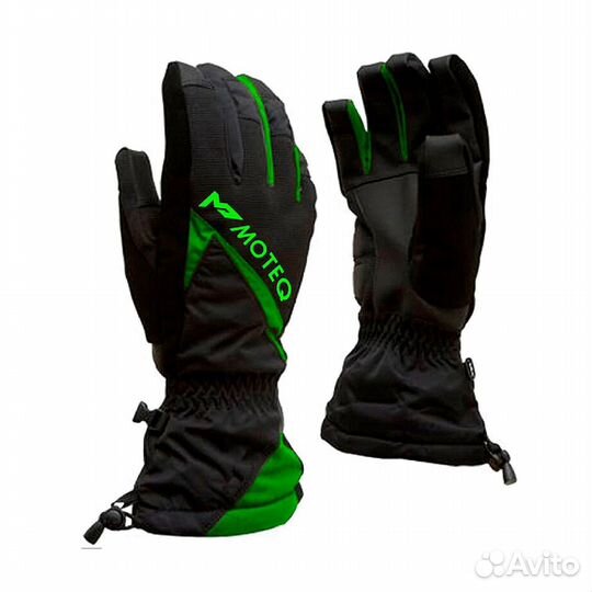 Перчатки снегоходные Moteq Снежок green
