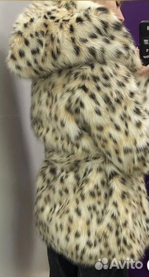 Искусственная леопардовая шуба