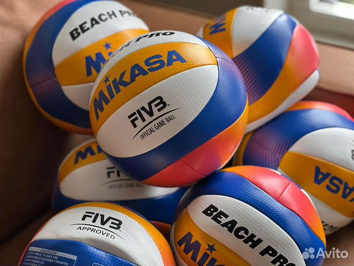 Пляжный волейбольный мяч Mikasa bv550c(оригинал)