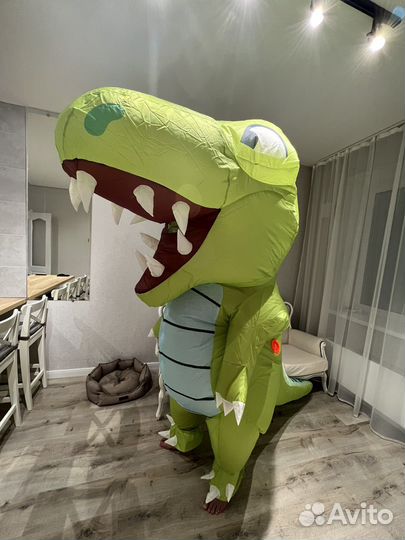 Надувной костюм Крокодила