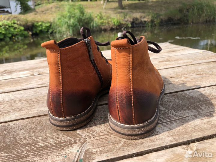 Ботинки кожаные демисезонные, 36,5