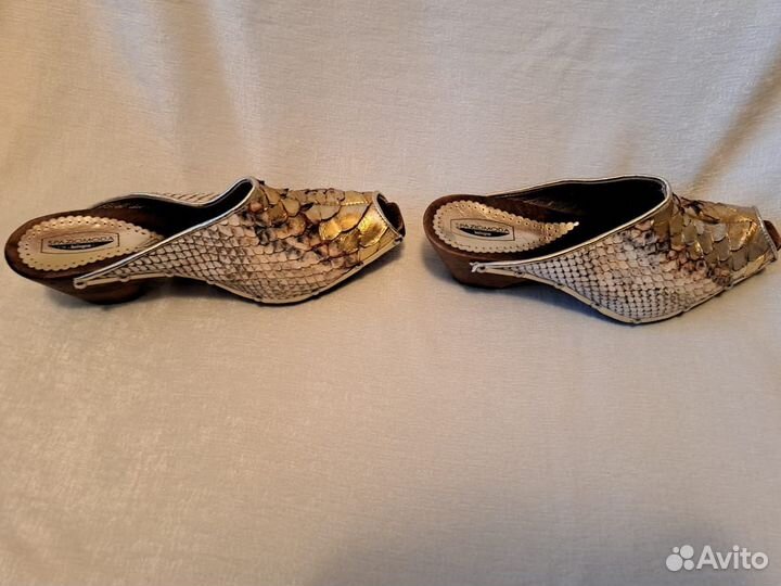 Мюли,сабо змеиная кожа Spaziomoda,Италия 35р