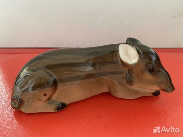 Статуэтка «Вепрь/кабанчик» Лфз фарфор