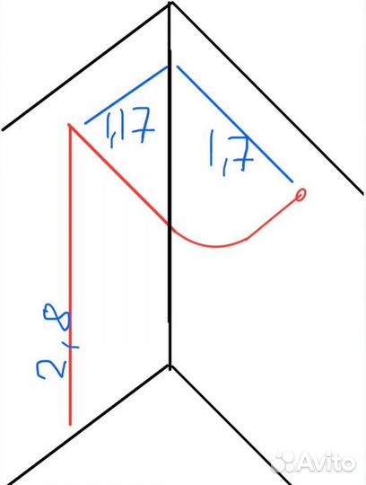 Карниз для штор, ширма, перегородка, дуга
