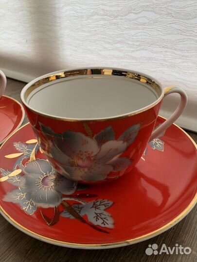 Большая чайная пара Мальва Барановка