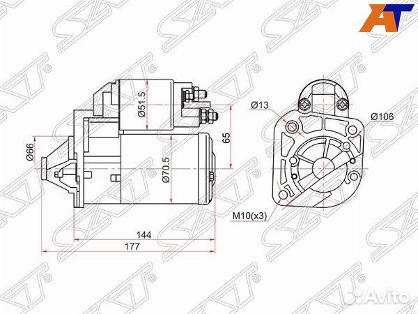 Стартер dacia sandero