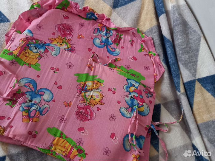 Бортики в кроватку для девочки бу