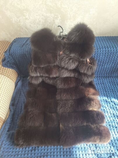 Меховая жилетка писец 46