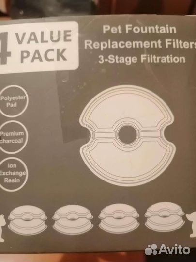 Фильтр для воды. Фильтр для фонтанчика кошке