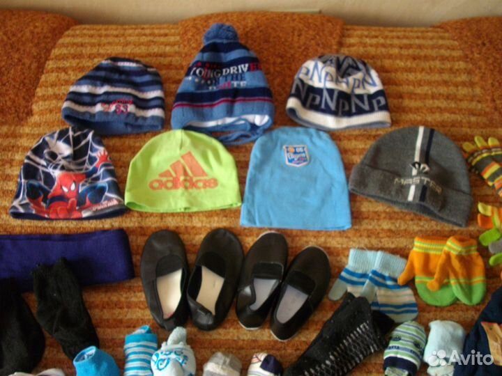 Шапки, варежки, носки, чешки и др. 98-104см