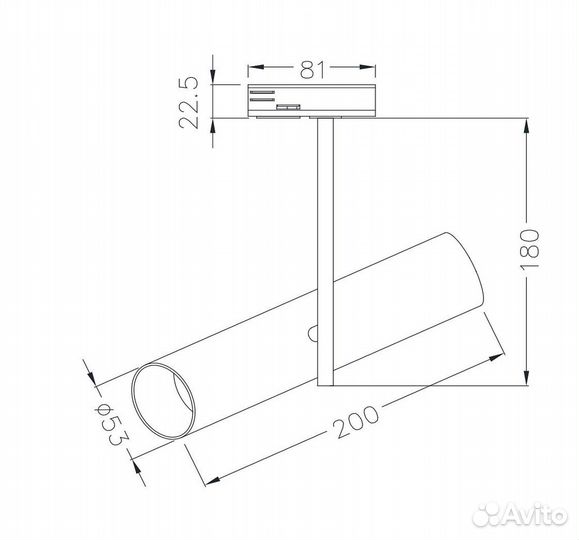 Светильник на штанге Maytoni Elti TR005-1-GU10-W