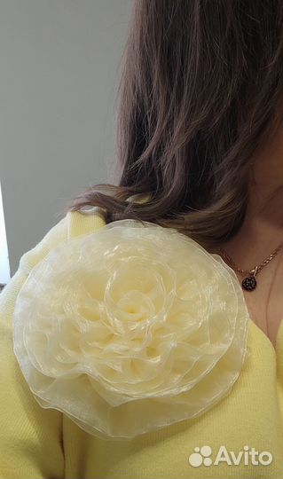 Брошь Роза ручная работа