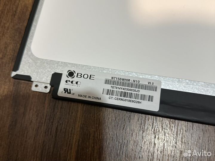 Новая Матрица 15.6 slim 40 pin lvds nt156whm-n10