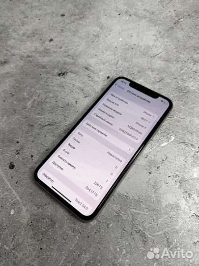 iPhone X, 256 ГБ