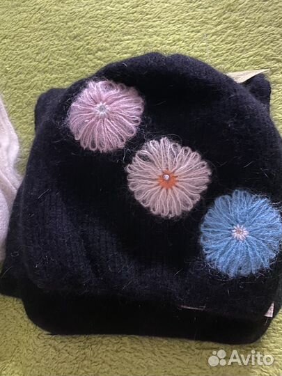 Шапка и шарф для девочки новый