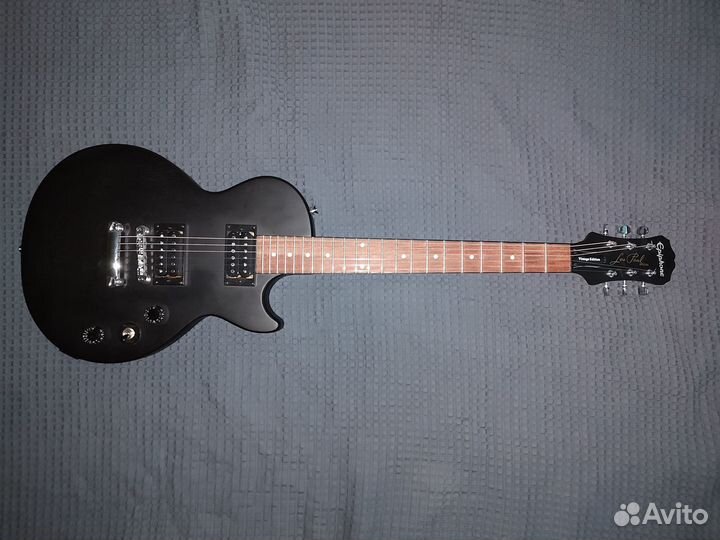 Электрогитара Epiphone Les Paul E1 Ebony VE - бу