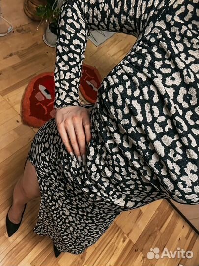 Платье bershka леопардовое M