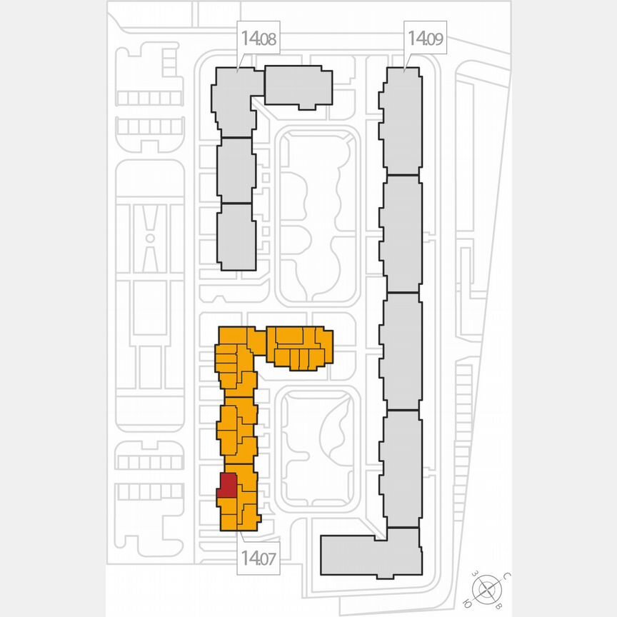 2-к. квартира, 59,4 м², 2/8 эт.