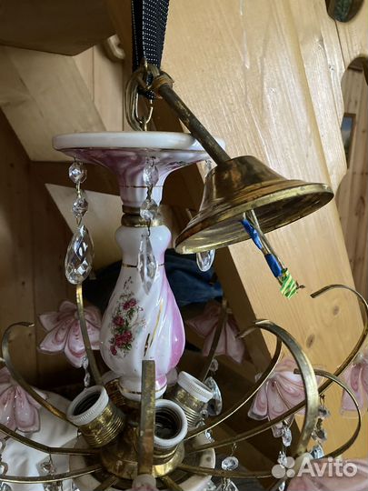Люстра хрустальная винтаж