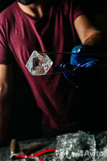 Лед фигурный diamond для коктейлей