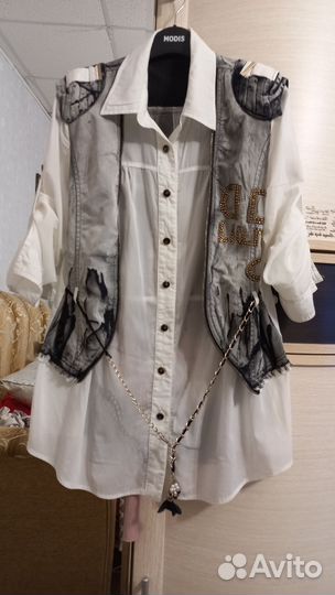 Блузка обманка 48-50