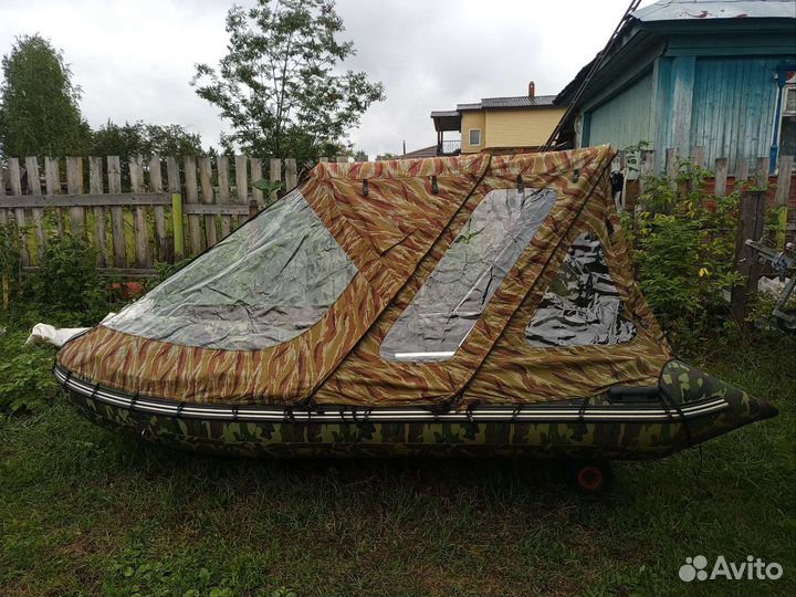 Ходовой тент на лодку пвх