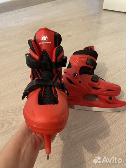 Коньки детские раздвижные 34-37 размер
