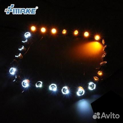 Вставка в фары. Дневные ходовые огни. дхо