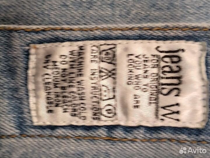 Мужская рубашка джинсовая голубая