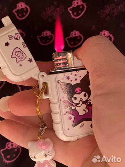 Зажигалка с розовым пламенем Kuromi