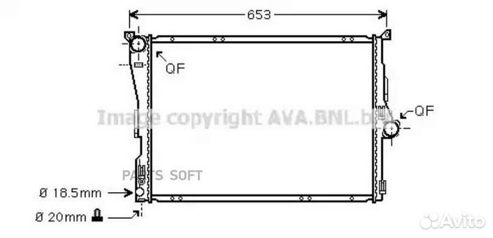 Радиатор охлаждения Бмв 1 серии Е87