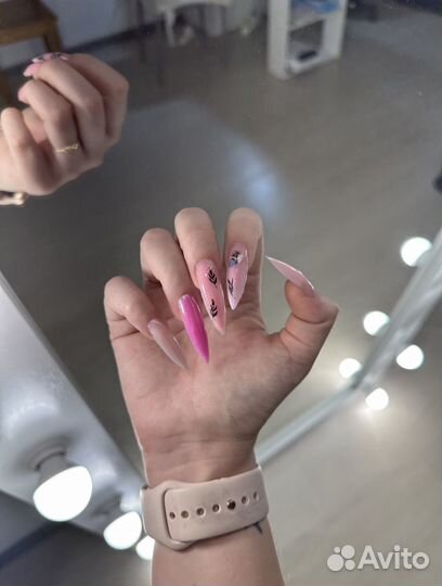 Модель на наращивание ногтей бесплатно