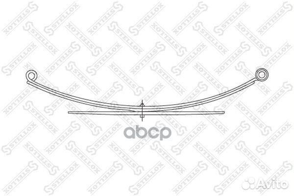 12-00065-SX рессора задн. 61 568 01 MB 307/308